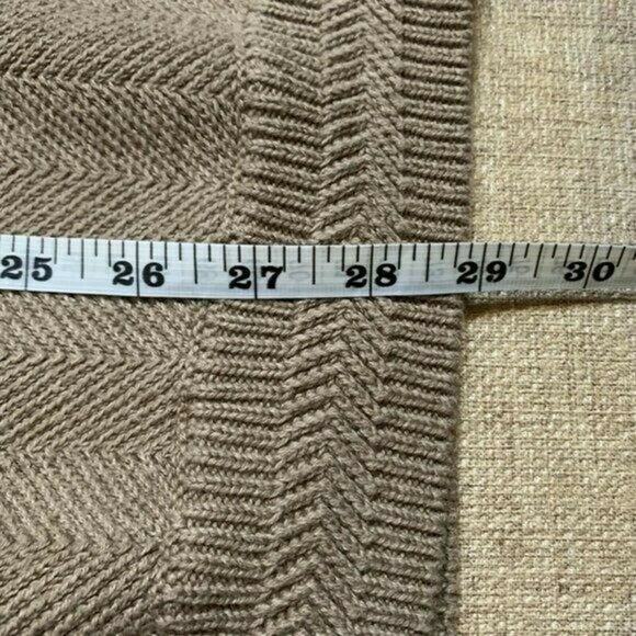 Chaps Ralph Lauren tan knit sz l Polo crew neck sweater long sleeve - Picture 7 of 11